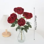 1PC A Bunch Of 7 Forks Silk Flower Emperor Concubine Rose Simulation Flower Home Living Room Wedding Decoration Roses - Image 6