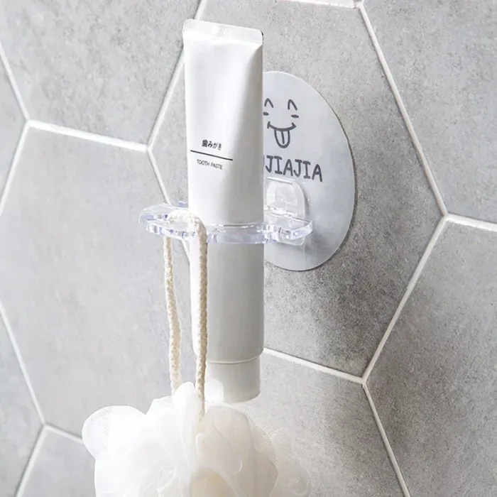 Bathroom 1PC Plastic Toothbrush Holder Toothpaste Storage Rack Shaver Tooth Brush Dispenser Bathroom Organizer Accessories - Image 2