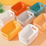 Desk Organizers Household Sundries Plastic Storage Box Office Desktop Student Dormitory Finish Cosmetics Kitchen Storage Basket - Image 5