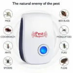 Electric Ultrasonic Pest Repeller Anti Mosquito Rodent Control Indoor Bug Cockroach Insect Killer Zapper Repellent EU US UK Plug