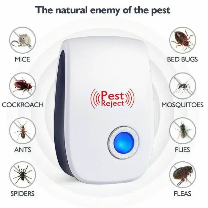 Electric Ultrasonic Pest Repeller Anti Mosquito Rodent Control Indoor Bug Cockroach Insect Killer Zapper Repellent EU US UK Plug - Image 1