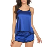 New European and American home pajamas two-piece set, sexy satin comfortable suspenders, pure desire sexy pajamas - Image 6
