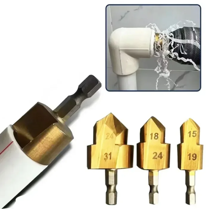 1pc 6.35mm Hexagonal Shank Drill Bit Water Pipe Expansion Drill Punch Plumber's Hole Expansion Drill Tool - Image 5