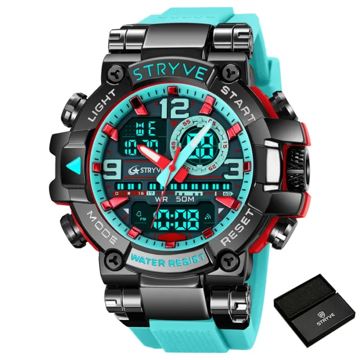 STRYVE Top Brand Men's Digital Watch Waterproof Sport Wristwatch for Men Military Electronic Watches High Quality Male Gifts - Image 14