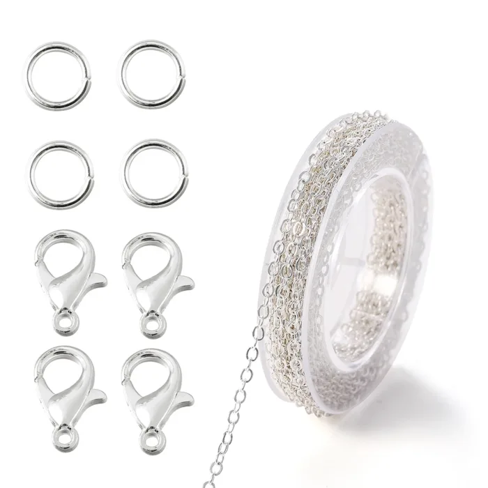 3Meter Alloy Bulk Link Chain With Jump Rings Lobster Clasps Necklace Chains For DIY Jewelry Making Supplie Necklaces Accessories - Image 9