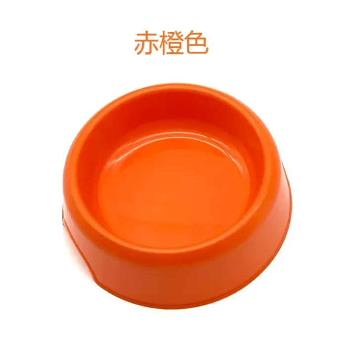 Solid Color Pet Bowl Plastic Dog Cat Round Single Bowls Thickened Eco-Friendly Dog Pet Supplies Dog Accessories - Image 8