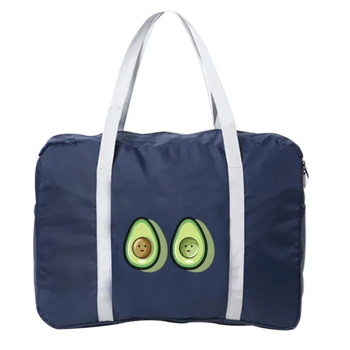 Boston Bags Travel Luggage Bag Foldable Travel Bags Nylon Pack WaterProof Storage Clothes Pack Organizer Avocado Printing Series - Image 19