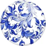Blue And White Porcelain Flowers Round Photo Resin Glass Cabochon Demo Flat Back Making Findings S1491 - Image 9