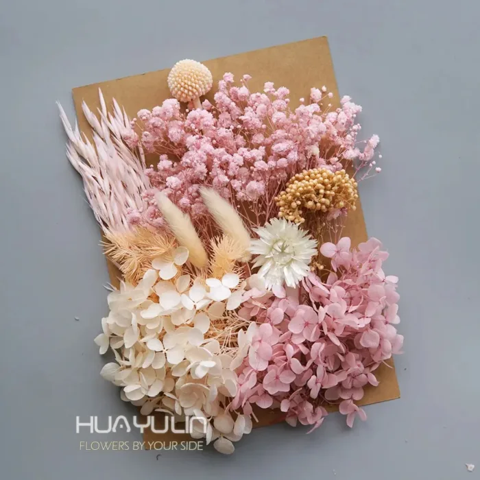 1 Bag Artificial Plants Dried Real Flowers Preserved Materials Epoxy Resin Candles DIY Floral Materials Hydrangea Set Flowers - Image 16