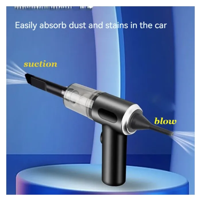 High Power Vacuum Cleaner, Mini Cordless, 2000PA Strong Suction, Rechargeable Portable Dust Collector, for Cars, Keyboard Gaps - Image 4