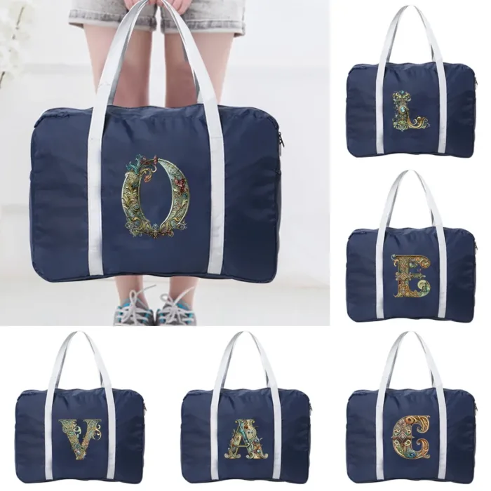 Boston Bag Travel Bag for Women Hand Luggage Tote Graphic Series Print Large Capacity Handbag Duffel Set Overnight for Lady Men - Image 1