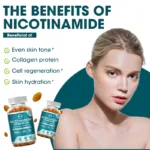 Minch Nicotinamide Vitamins 400mg With Collagen VitaminB3 Capsules Health Care For Skin Resveratrol Supplement Support NAD - Image 6