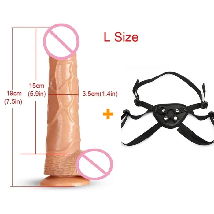 Strap-on Dildo for Women Panties Suction Cup Dildos Huge Penis Belt Sexual Harness Female Masturbator Adult Sex Product Toys - Image 12