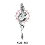 210 * 114mm Dragon, Snake, Lion Tattoo Sticker For Men And Women Black And White Color Transfer Printing Temporary Tattoos Art - Image 30
