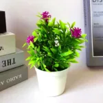 18cm Fake Flowers Artificial Plants Simulated Tree Office Bonsai Pot Plants for Table Potted Ornament Garden Home Desk Decor - Image 5