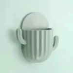 Toothbrush Holder Cactus Storage Rack Shaver Organizer Wall Self-adhesive Storage Drain Rack Prateleiras Bathroom Accessories - Image 5
