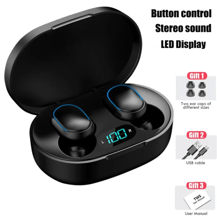 E7S TWS Wireless Headphones Bluetooth earphones Control Sport Headset Waterproof Microphones Music Earphones For All Smartphone - Image 8