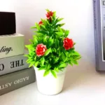 18cm Fake Flowers Artificial Plants Simulated Tree Office Bonsai Pot Plants for Table Potted Ornament Garden Home Desk Decor - Image 2