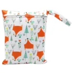 20*25cm Baby Diaper Bag Cartoon Print Wet Dry Nappy Zipper Handbag Stroller Carry Pack Travel Outdoor Wet Diaper Storage Bags - Image 14