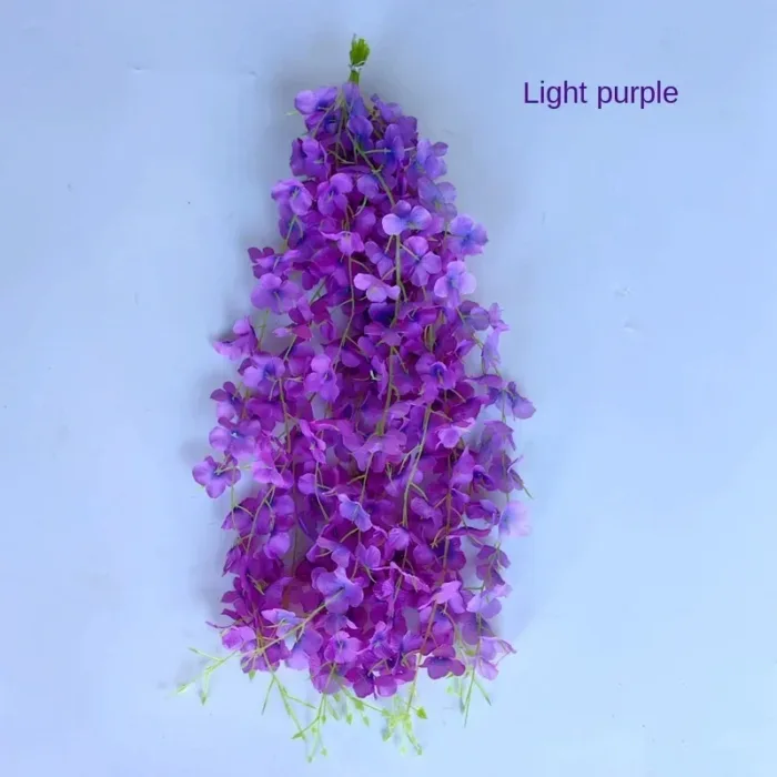 10pcs 50cm Artificial Wisteria Flower Strips Wedding Home Decoration Balcony Room Hanging Plastic Flower Ceiling Flower Vine - Image 15