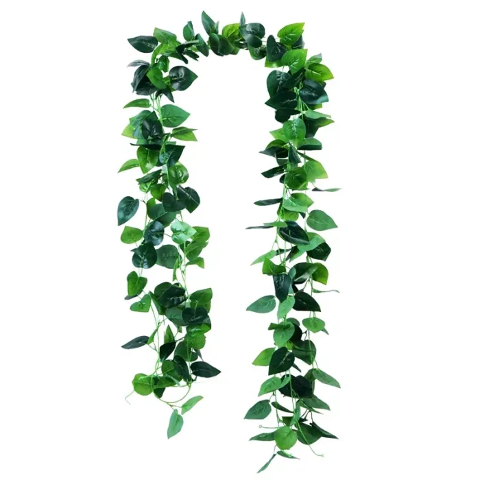 Artificial Grape Leaf Green Vine Sweet Potato Leaf Rattan Plastic Decor Ceiling Vegetable Fruit Orchard Outdoor Wedding Pendant - Image 6