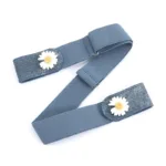 Jeans Elastic Belt Men Denim Belt No Marks Versatile Invisible Elastic Women No Punching Decoration Waistband Inset Style Belts - Image 7