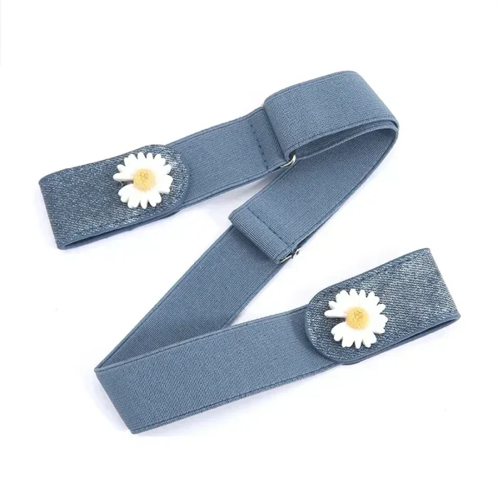 Jeans Elastic Belt Men Denim Belt No Marks Versatile Invisible Elastic Women No Punching Decoration Waistband Inset Style Belts - Image 7