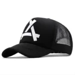 Embossed Triangle Mesh Baseball Caps Women Breathable Mesh Snapback Hats Red Black Casual Sport Hats Cap Unisex Men Fishing - Image 2