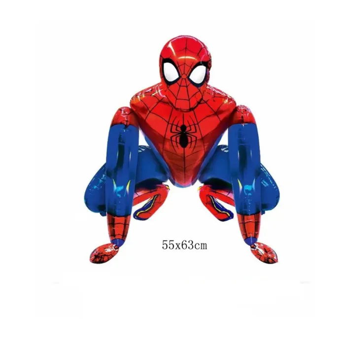 Spiderman Theme Kids Birthday Supplies 3D Great Spider Foil Balloons Disposable Tableware Napkin Cup Birthday Party Decorations - Image 7