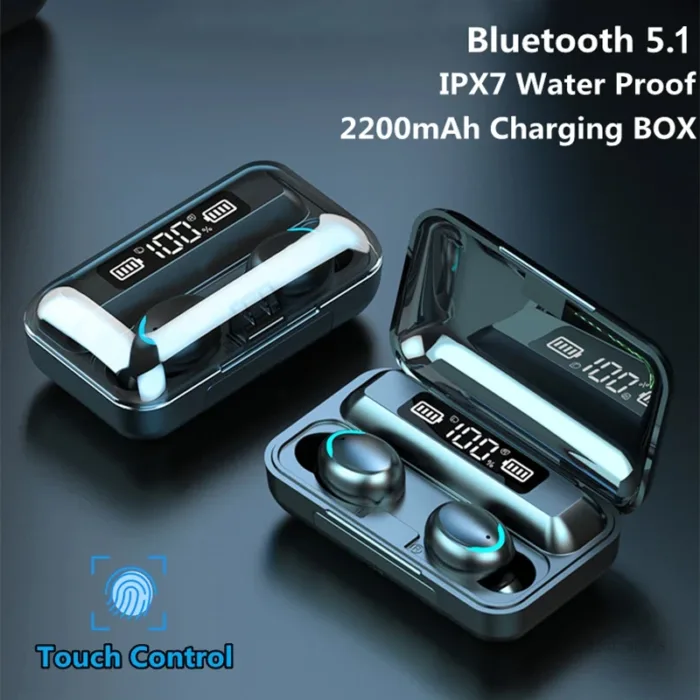 New Wireless TWS Bluetooth Earphone with LED Display Touch Noise Canceling Earbuds Sports Music Game Headset Waterproof for ios - Image 1