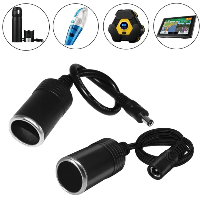12V/24V Cigarette Lighter Socket USB Male To Female/ Female Socket Cigarette Lighter Cable Adapter Converter Car Electronics - Image 5