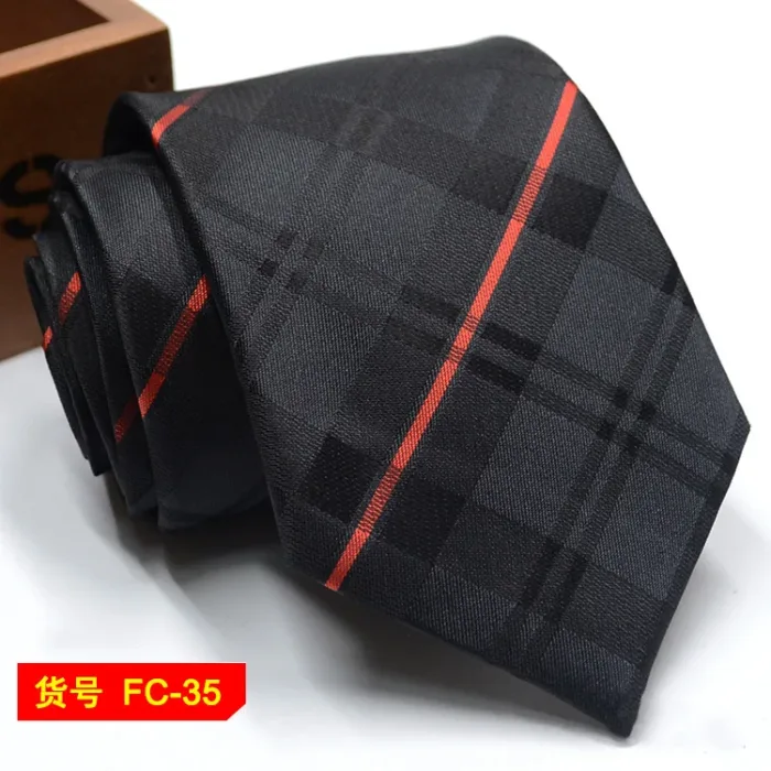 67 Styles Men's Ties Solid Color Stripe Flower Floral 7-8cm Jacquard Necktie Accessories Daily Wear Cravat Wedding Party Gift - Image 31