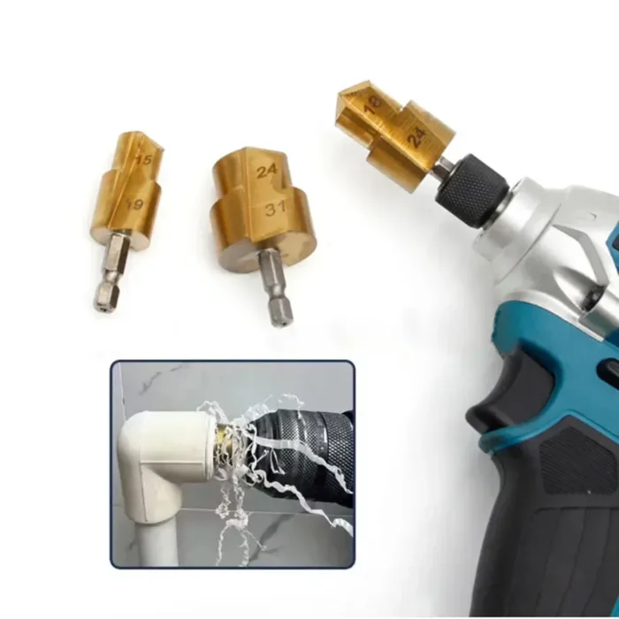 1pc 6.35mm Hexagonal Shank Drill Bit Water Pipe Expansion Drill Punch Plumber's Hole Expansion Drill Tool - Image 4