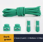 No Tie Shoe Laces Suitable for All Shoes Round Spring Lock Elastic Shoelaces Quick Wear in 1 Second Hiking Sports Lazy Shoelace - Image 24