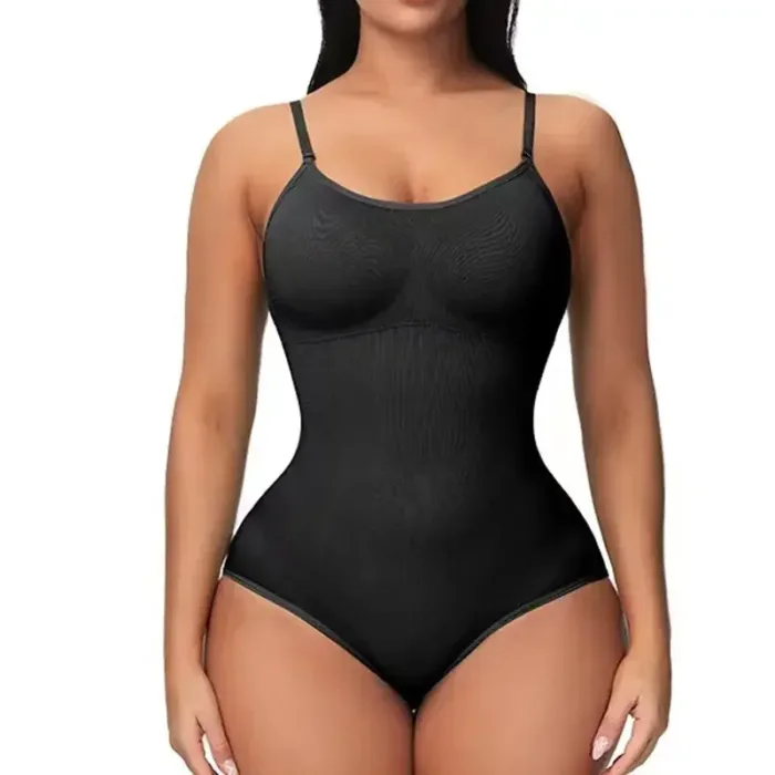 1 Piece Solid Seamless Shaping Shapewear Bodysuit, Tummy Control Butt Lifting Slimmer Body Shaper, Women's Underwear & Shapewear - Image 8