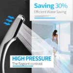 300 Holes High Pressure Rainfall Shower Head Water Saving 3 Color Chrome Black White Sprayer Nozzle Bathroom Accessories - Image 4