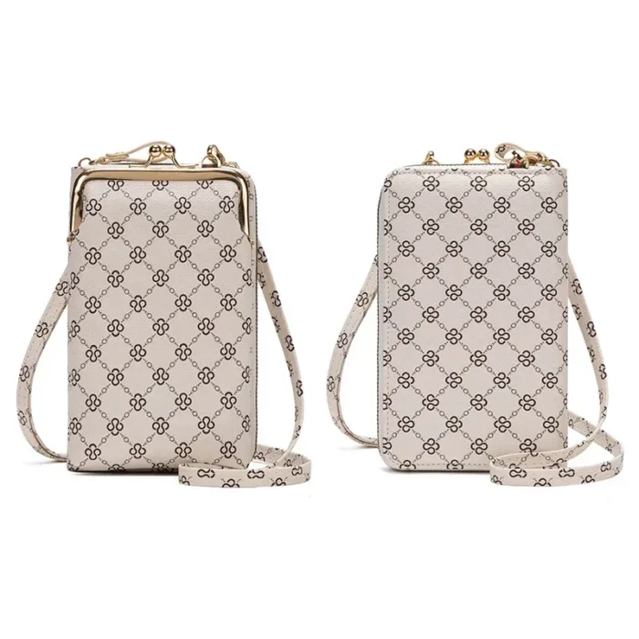 Fashion Women's Shoulder Bag PU Leather Crossbody Bags Zipper Card Holder Wallets Cell Phone Handbag for Women Ladies Gifts - Image 4