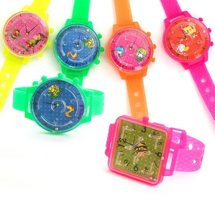1PC 3D Maze Magic Watch Toy Puzzle Games Kids Balance Rolling Ball Maze Toys For Children Adult Stress Reliever Toy Random Color - Image 2