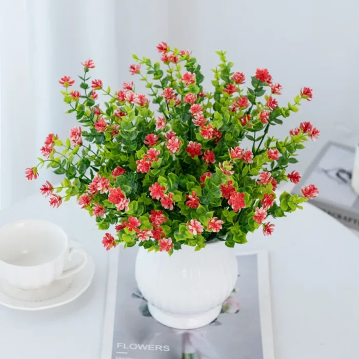Fake Eucalyptus Plant for Wedding Arch Christmas Decoration Home Ornamental Flowerpot Artificial Plastic Flower Photography Prop - Image 3