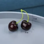 Fake cherries cherry model simulation fruit fruit shop decoration cabinet display shooting props kindergarten teaching aids - Image 5