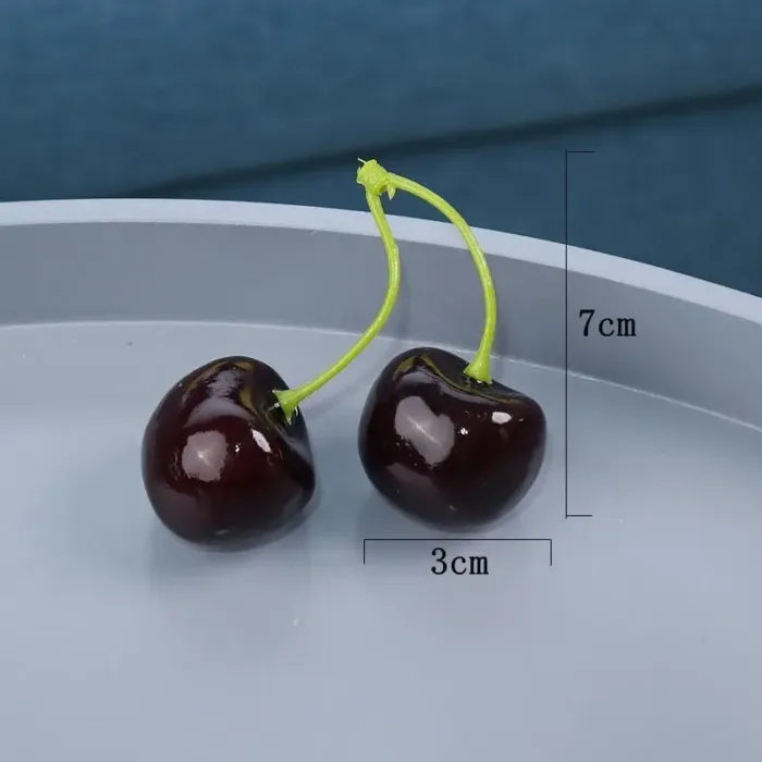 Fake cherries cherry model simulation fruit fruit shop decoration cabinet display shooting props kindergarten teaching aids - Image 5