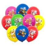 10pcs Cartoon Paw Patrol Balloon Dog Themed Birthday Party Decoration Latex Balloons Kids Toys Supplies Home Decor Animal Gift