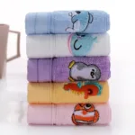 25*50cm Children Towels Baby Face Towel Soft Embroidered Absorbent Cotton Bath Towels for Newborn Kids Handkerchief Shower Stuff - Image 6