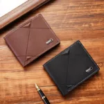 New Men's Wallet Short Multi-card Coin Purse Fashion Casual Wallet Male Youth Thin Three-fold Horizontal Soft Wallet Men PU - Image 4