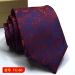 67 Styles Men's Ties Solid Color Stripe Flower Floral 7-8cm Jacquard Necktie Accessories Daily Wear Cravat Wedding Party Gift - Image 20