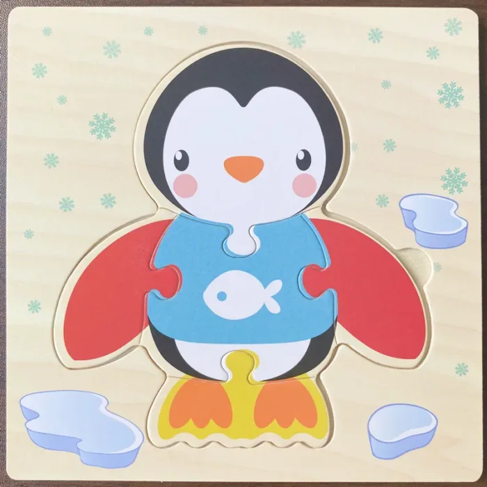 High Quality 3D Wooden Puzzles Educational Cartoon Animals Early Learning Cognition Intelligence Puzzle Game For Children Toys - Image 22