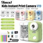 9IMOD Kids Camera Instant Print Camera 2.4 inch 1080P Children Digital Photo Video Camcorder Toys with 10X Digital Zoom TF Card