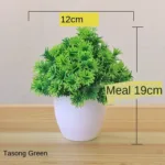 Green Artificial Plants Bonsai Small Tree Pot Plants Simulation Plastic Flowers Potted Ornaments Home Hotel Garden Decoration - Image 16