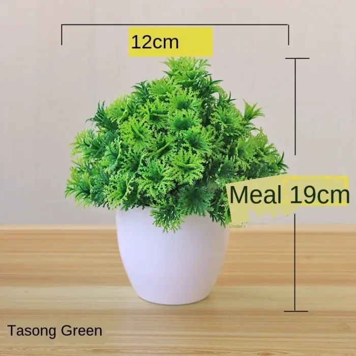 Green Artificial Plants Bonsai Small Tree Pot Plants Simulation Plastic Flowers Potted Ornaments Home Hotel Garden Decoration - Image 16