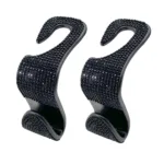 Dazzling Diamond Car Seat Backrest Hook Car Backrest Universal Head Restraint Storage Rack Automotive Interior Accessories - Image 7